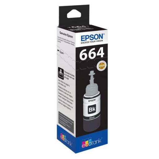 EPSON BOTELLA INYECCION NEGRA T6641 70 ML (WE) C13T664140 