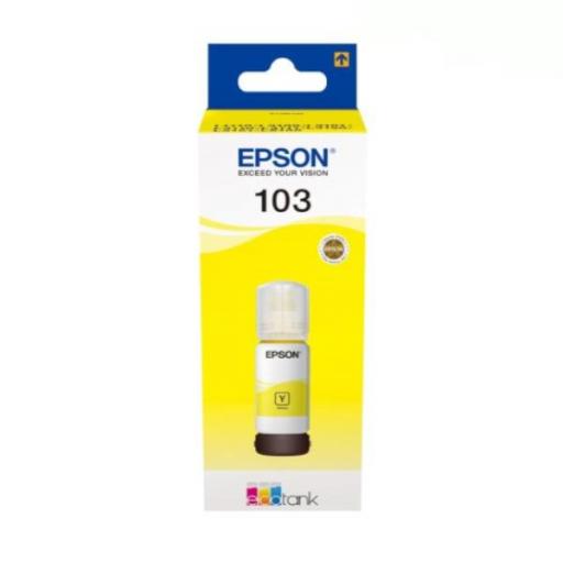 Botella de Tinta Original EPSON 103  amarillo C13T00S44A10 - 65 ml