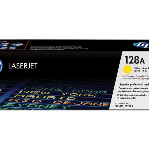 HP Toner Laser 128A Amarillo CE322A 