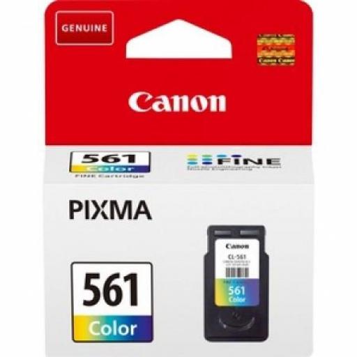 Canon CL561 Color Cartucho de Tinta Original - 3731C001 - Rendimiento 180 Páginas.