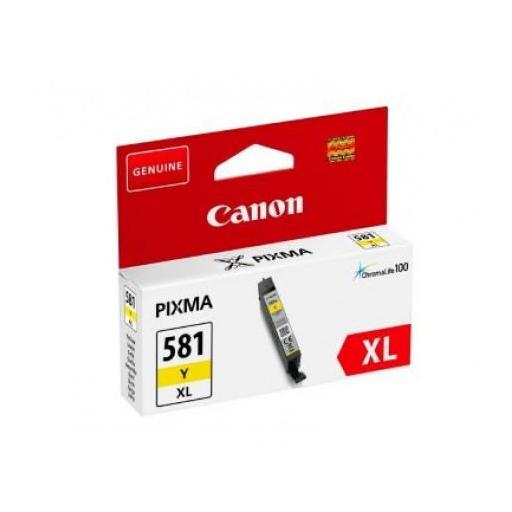Canon CLI581XL Amarillo Cartucho de Tinta Original - 2051C001- Rendimiento 466 Páginas.