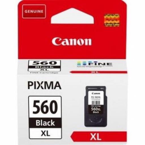 Canon PG560XL Negro Cartucho de Tinta Original - 3712C001 - Rendimiento 400 Páginas.