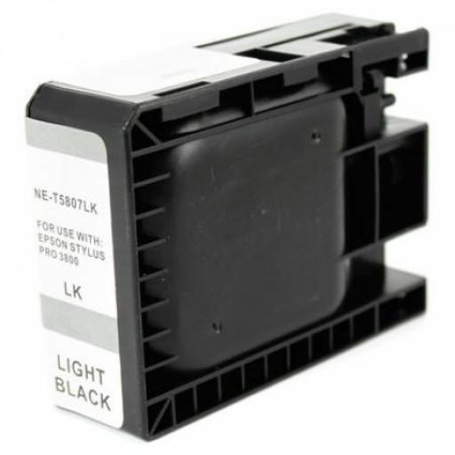 Epson T5807 Negro Light Cartucho de Tinta Pigmentada Generico - Reemplaza C13T580700 - Capacidad 80 ml.
