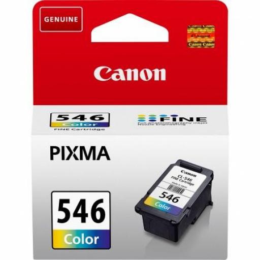 Canon CL546 Color Cartucho de Tinta Original - 8289B001 - Rendimiento 180 Páginas.