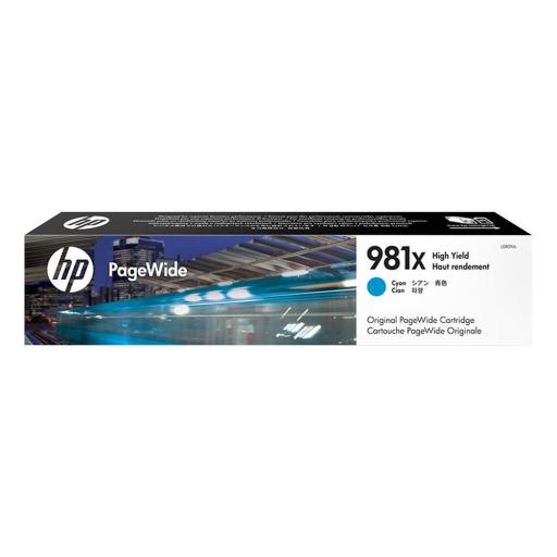 HP 981X Cyan Cartucho de Tinta Original - L0R09A Rendimiento 10.000 Páginas.
