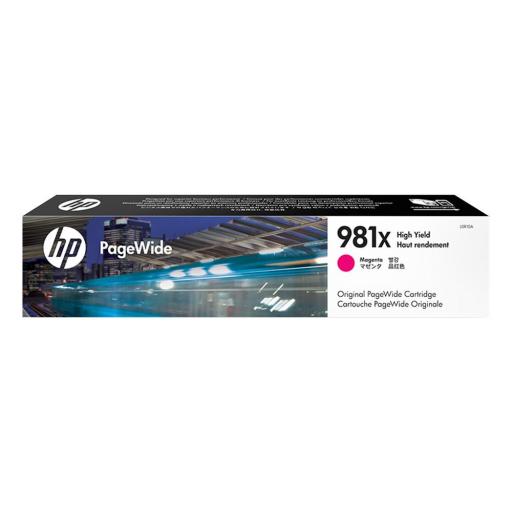 HP 981X Magenta Cartucho de Tinta Original - L0R10A Rendimiento 10.000 Páginas.