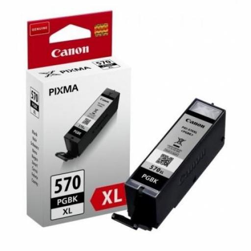 Canon PGI570XL Negro Cartucho de Tinta Pigmentada Original - 0318C001 - Rendimiento 500 Páginas.