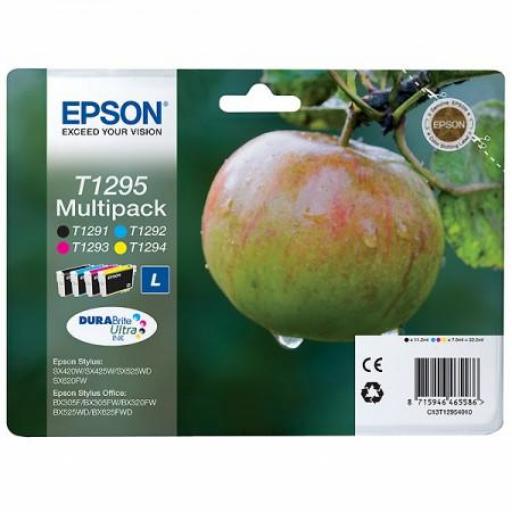 Epson T1295 Pack de 4 Cartuchos de Tinta Originales - C13T12954012 [0]