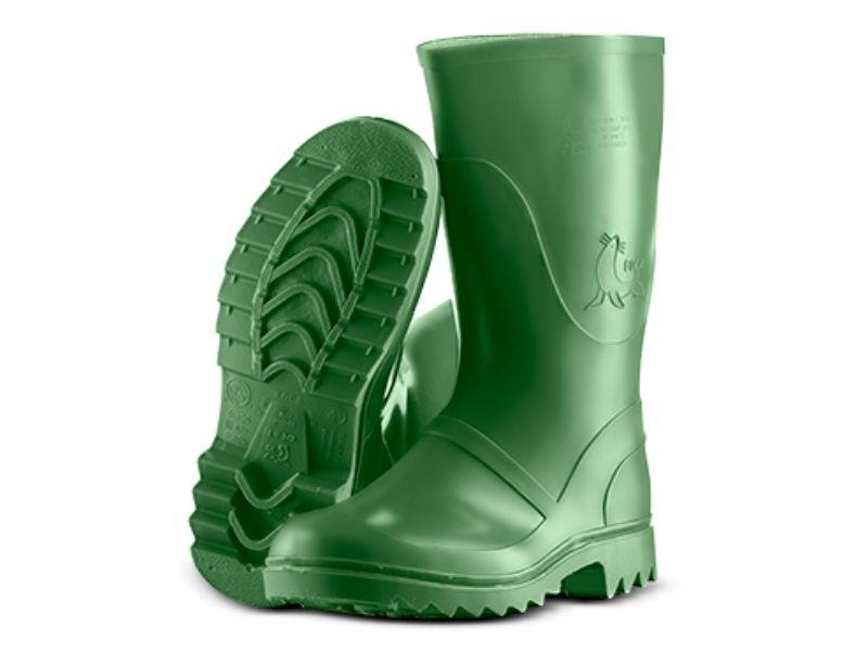 botas de agua verde