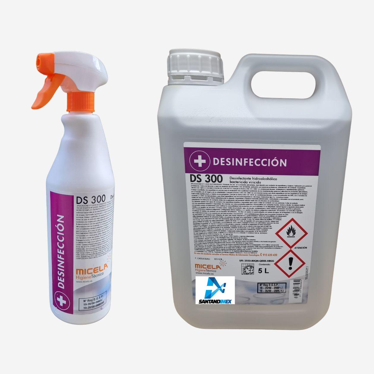 Desinfectante superficies bactericida virucida DS 300