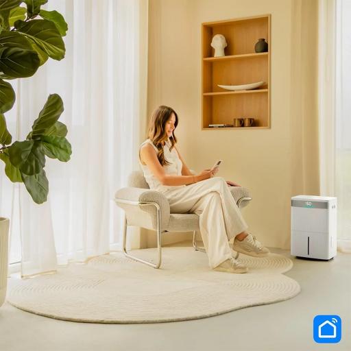 Deshumidificador 40L/día - Deposito 5,5L- Wi-Fi Filtro Plata Iónica y de Carbón [3]