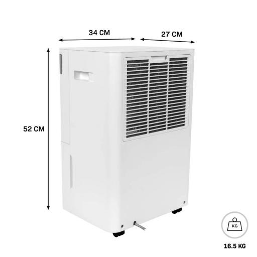 Deshumidificador 40L/día - Deposito 5,5L- Wi-Fi Filtro Plata Iónica y de Carbón [7]