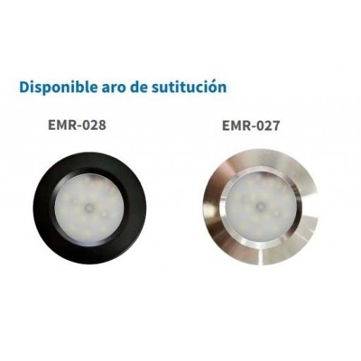 LÁMPARA DE EMERGENCIA LED AUTO-TEST REDONDA 8W  [1]