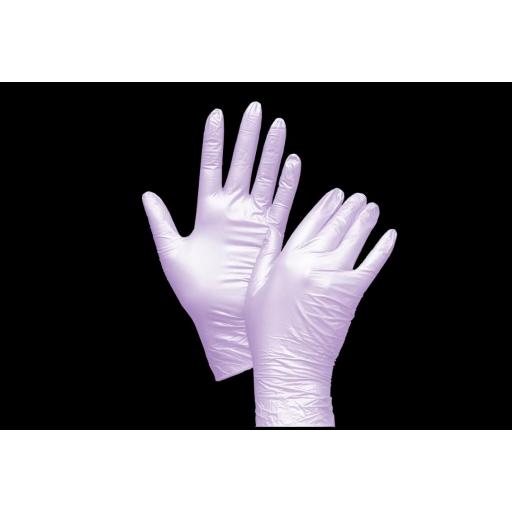 Guantes nitrilo Violeta de Lujo Elegante [2]