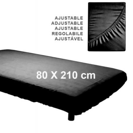 Sábana desechable ajustable negra
