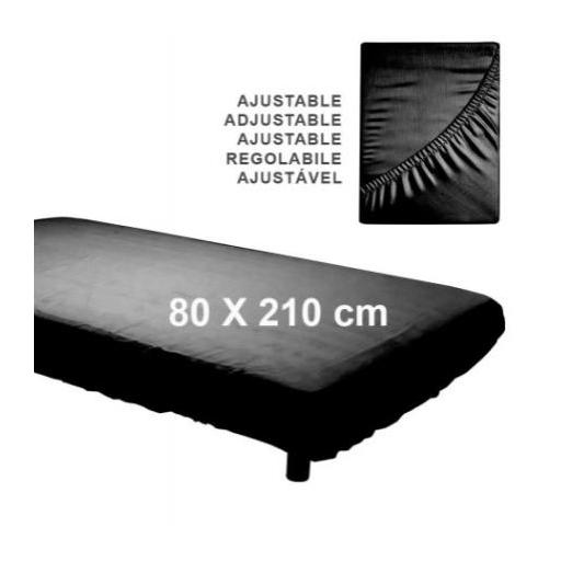 Sábana desechable ajustable negra [0]