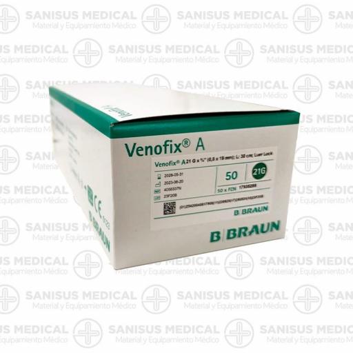 Palomilla de infusión Venofix A G21 20 mm Verde. [1]