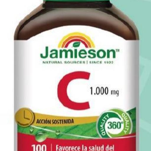 Vitamina C 1000 mg (100 Cápsulas Vegetarianas).