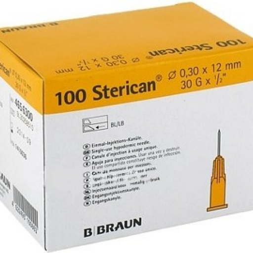 Aguja Sterican 30 G x 1/2" - 0.30 x 12 mm Amarillo. [0]