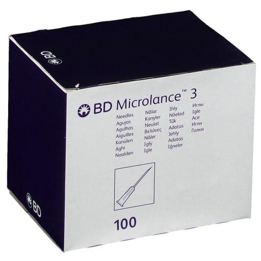 Aguja hipodérmica BD Microlance 0,4 mm x 19 mm 27G x 3/4. [0]