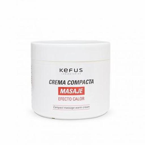 Crema Masaje Aceite Sólido Calor Kefus 500 ml.
