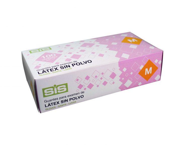 Guantes Látex Talla M - Sin Polvo.