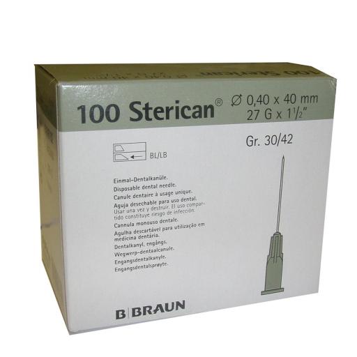 Aguja Sterican 27 G x 1 1/2" - 0.40 x 40 mm Gris.
