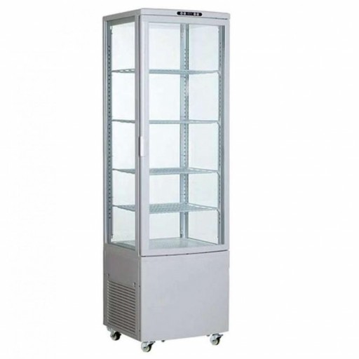 VITRINA EXPOSITORA REFRIEGERADA 4 CRAS DE CRISTAL  238 L  XC238L-B [0]