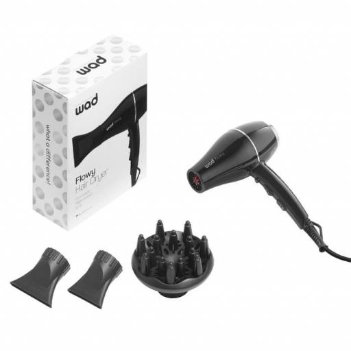 Secador de mano compacto ultraligero Hair Dryer Negro Flowy Black 2100w [1]