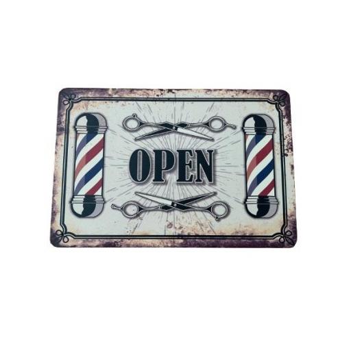 Placa Decoracion Barberia 21 (30 x20) [0]