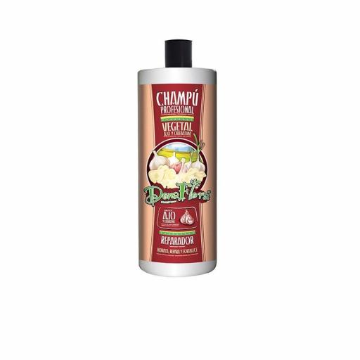 Dona Flora - Champu Reparador Vegetal de Ajo y Keratina 1000 ml [0]