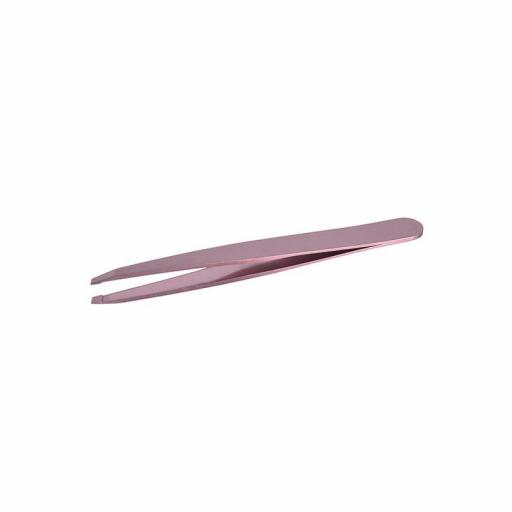 Bifull - Pink Bronze Pinza Ergonomica Punta Curvada 9.5 cm 