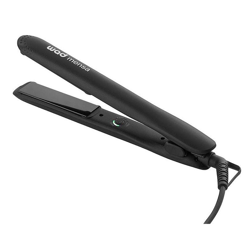 Plancha de pelo profesional Mensa negra con placas de titanio , temperatura  regulable , ligera y ergonomica por 39.95 euros