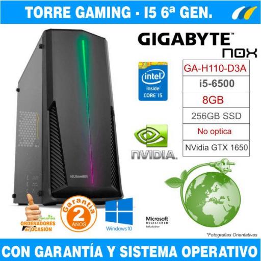 TORRE NOX HUMMER SPARK I5-6500 + MONITOR LG 24'' 24GL650-B GAMING + Mars Gaming RGB MCP118 Combo [0]