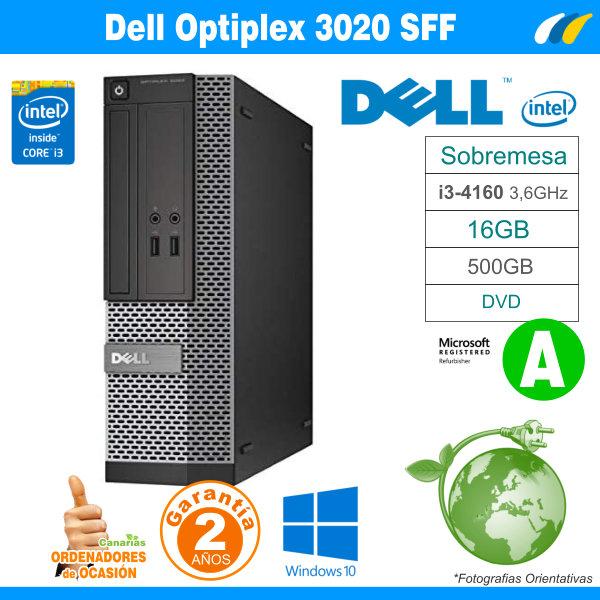 Intel Core i3-4160 3.60Ghz 16GB 500GB  - Dell Optiplex 3020 SFF