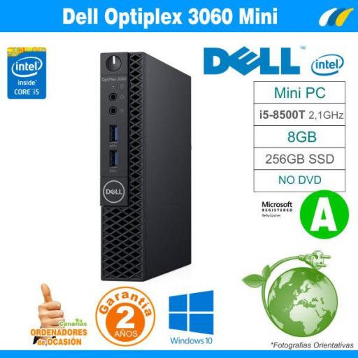 Intel Core i5-8500T 2.10Ghz 8GB 256GB SSD  - Dell Optiplex 3060 mini [0]