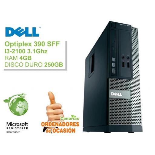 Intel Core i3-2100 3.10Ghz 4GB 250GB - Dell Optiplex 390 SFF  [0]