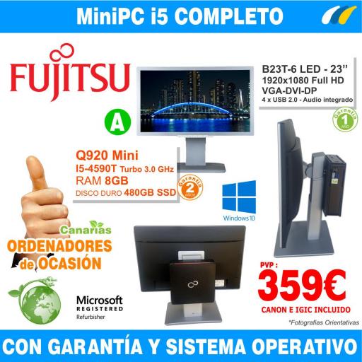 Fujitsu Esprimo Q920 Mini PC - Monitor B23T-6 LED [0]