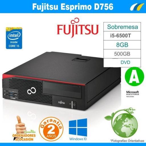 Lote 10x12 Fujitsu Esprimo D756 Sobremesa 