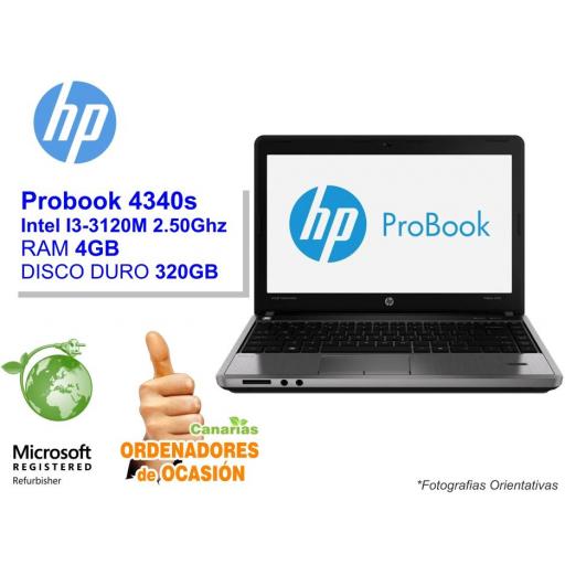 Intel I3-3120M – 4GB – 320GB - HP Probook 4340s  [0]