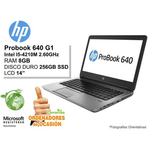 Intel I5-4210M – 8GB – 256GB SSD - HP Probook 640 G1 [0]