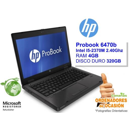 Intel I3-2370M – 4GB – 320GB - HP Probook 6470b  [0]