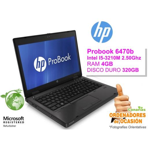 Intel I5-3210M – 4GB – 320GB - HP Probook 6470b  [0]