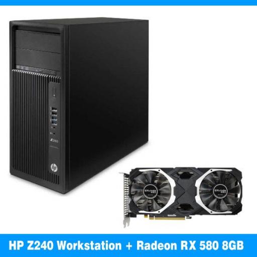 Xeon E3-1275 V5 | 32GB | 480GB SSD | Radeon RX580 8GB | HP Z240 Tower Workstation [0]