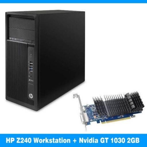 Xeon E3-1275 V5 | 32GB | 500GB SSD M.2 | HP Z240 Tower Workstation | NVIDIA GeForce GT 1030 [0]
