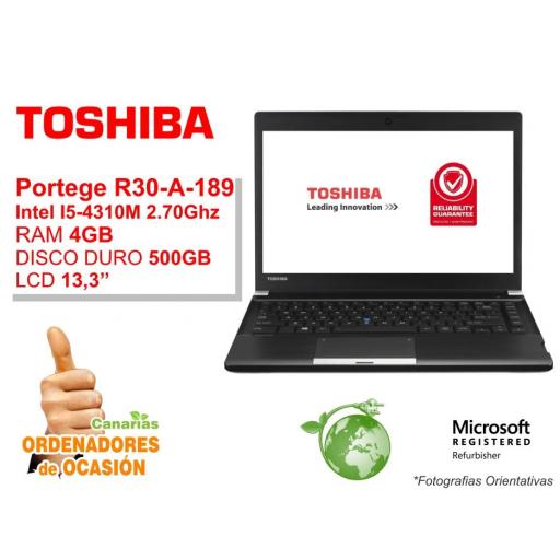 Intel I5-4310M – 4GB – 500GB - Toshiba Portege R30-A-189 [0]