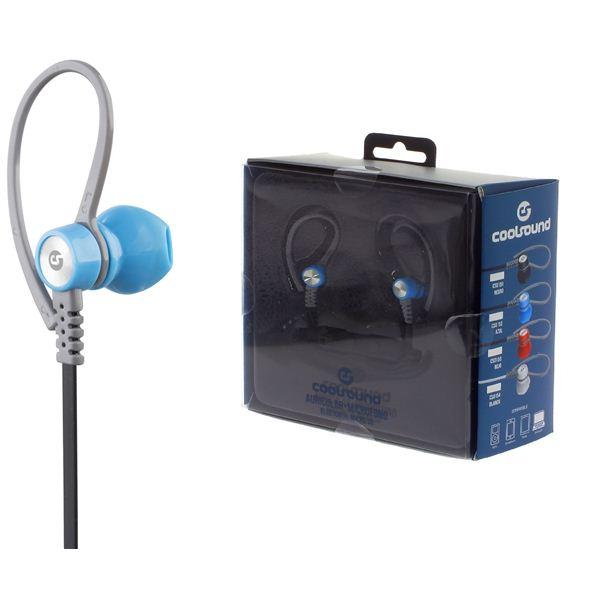 Auricular + Micro Running Sport V5 Bluetooth + Micro Sd Azul Coolsound -  Segunda Mano Barato