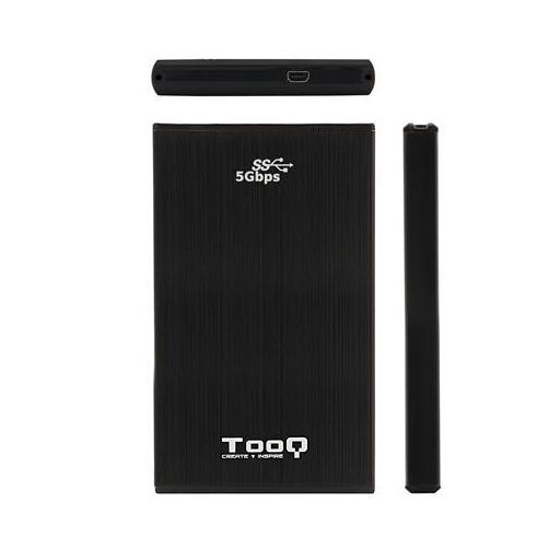 CAJA EXTERNA TOOQ TQE-2522B HDD 2.5 SATA USB 3.0 NEGRA [0]