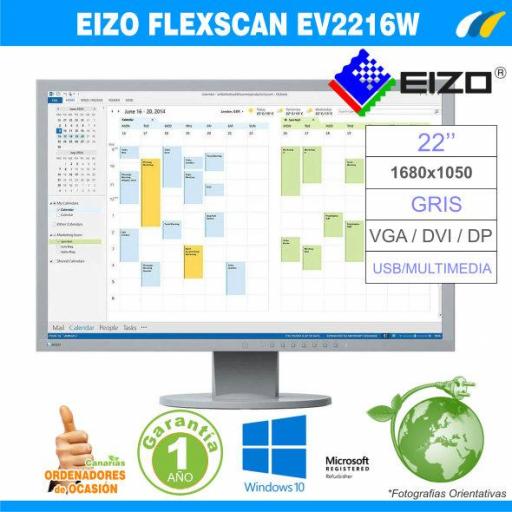 EIZO FlexScan EV2216W Gris [0]