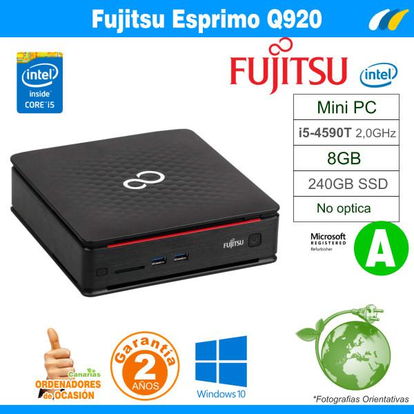 i5-4590T - 8GB - 240GB SSD - Fujitsu Esprimo Q920 Mini PC 